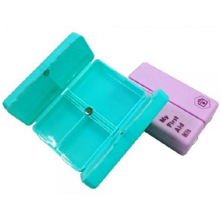 Medicine Pill Organizer Box Custom with Magnetic Button - Pill Case Appearance