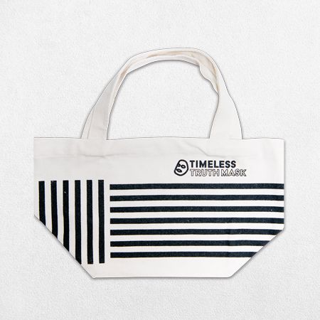 Custom Printed Black Canvas Tote Bags for Promotion With Logo