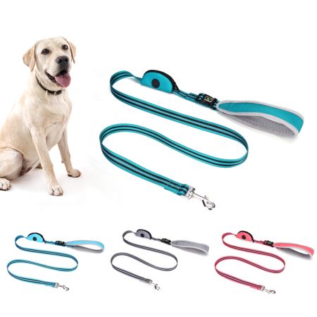 Wholesale 2-In-1 Dog Leash With Poop Bag Dispenser - Wholesale Dog Leash w/ open Ended Handle