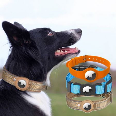 Wholesale Pet Tracker Dog Collar - Wholesale Silicone Airtag Dog Collar