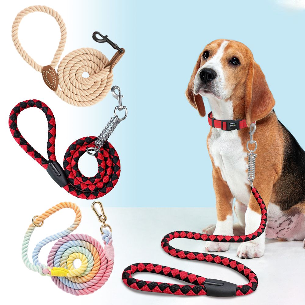 Wholesale Braided Dog Leash Traction Rope Lead, Braided Rope Leash