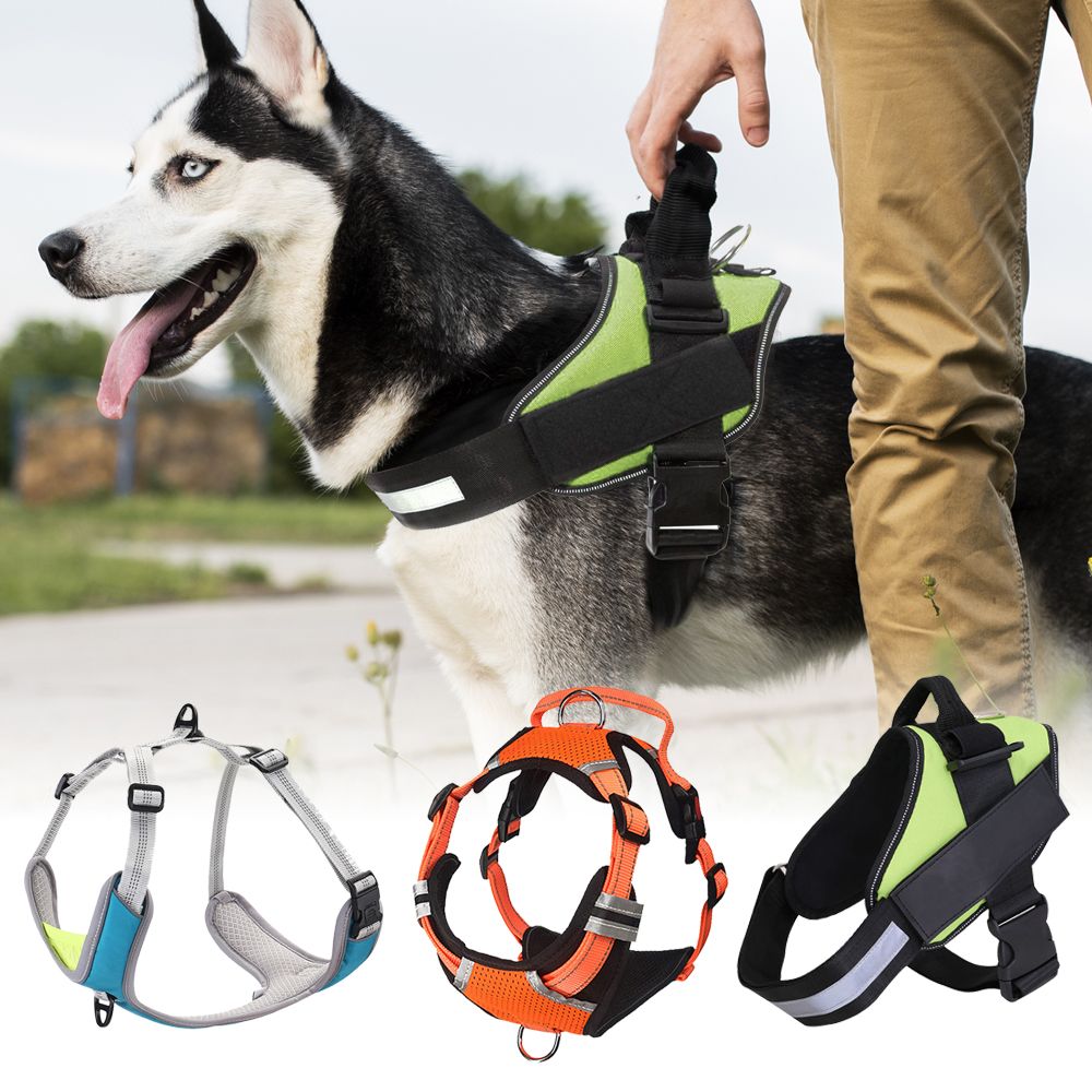 Wholesale Reflective Escape Proof Dog Harness Adjustable Anti Escape