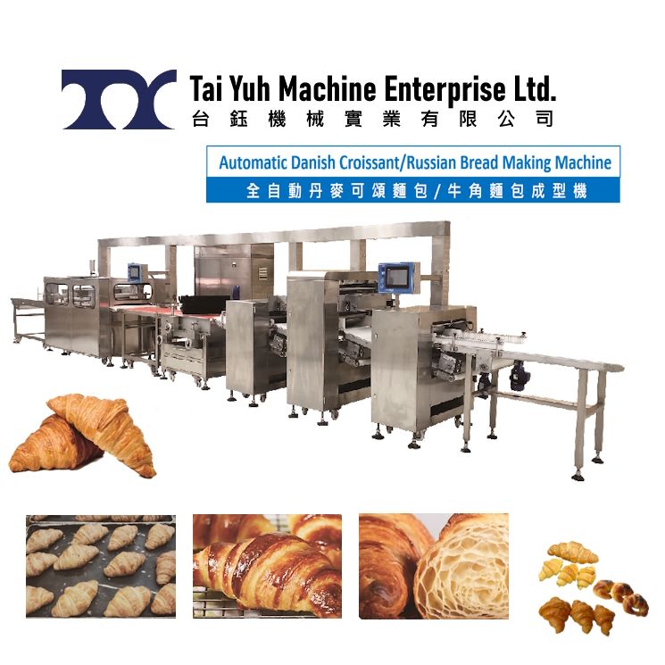TY6666 Automatic Danish/Croissant/Russian Bread Making Machine Croissant Russian Bread