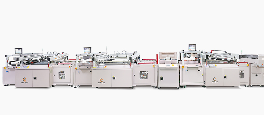 Three types of screen printer as semi-automatic, twin table, fully automatic printing line. After printing accomplishment (delivery to dryer or drying rack), used to print directly legend, plug-via, solder mask, conductive electrode (Siler or Carbon) / circuits on rigid and flexible material PCB panel.