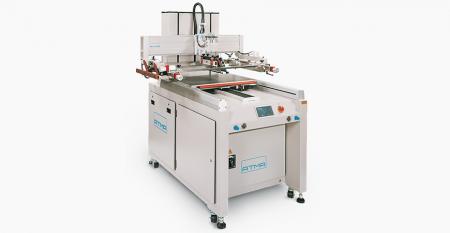 Digital Electric Sliding Table Screen Printer - Parameters setting on touch screen control panel to attain numeric management, sliding table moves in / out fast and precise positioning, wide space processing for convenient loading / unloading substrate