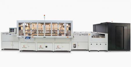 Fully Automatic CCD Registering Conductive Glass Screen Printing Line - Realized diverse touch-screen product development, large format printing to provide solution to cut into various desirable size, instantly fulfill customized production goal