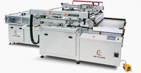 Opto-Electric High Precsion Screen Printer (large size 700x1000 mm) - Four-post structure features assures screen up down height consistenceSliding table design features maximized operation space and more protective operation area.