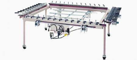 网布拉伸器-机械网布拉伸器，用于拉伸网布以制作网印模板。