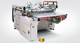 グリッパーテイクオフ付きスクリーン印刷機
