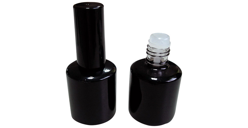 GH12 696BB: 15ml UV gel nail polish bottle with cap and brush