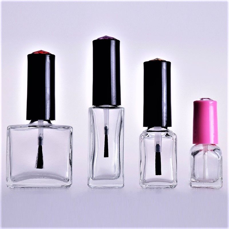 Nail polish Bottles with different neck sizes.