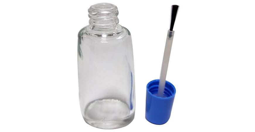 L0555 : Flacon en verre de forme ovale de 50 ml avec col 20/415