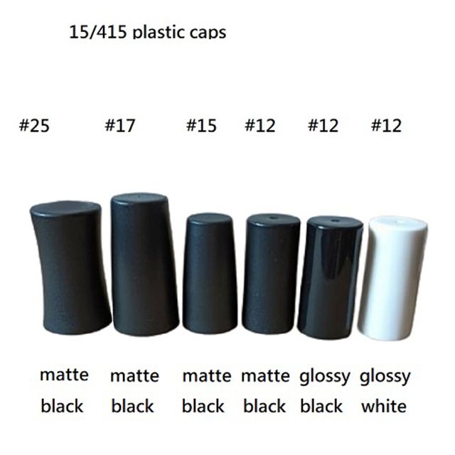 Tampas plásticas para frascos de esmaltes com gargalo 15/415