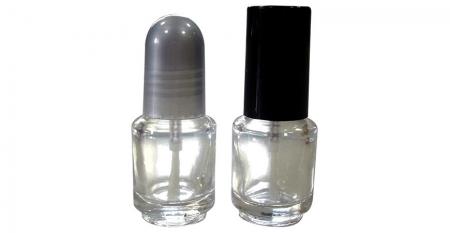 5ml Round Clear Glass Empty Nail Polish Bottle Maufacturer - 5ml Round Bottle with Cap and Brush