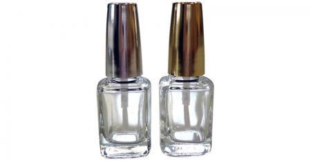 Стеклянная бутылка для ногтей прямоугольной формы на 12 мл - 12 мл стеклянная бутылка для масла для ногтей с крышкой