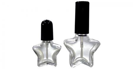 Przezroczysta szklana butelka na lakier do paznokci o pojemności 5 ml w kształcie gwiazdy - Szklane butelki o pojemności 5 ml i 10 ml