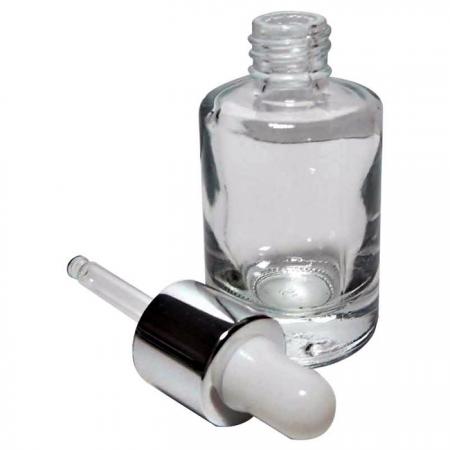 12ml or 15ml Skin Care Oil Cylindrical Glass Bottle with Dropper (GH649TD)