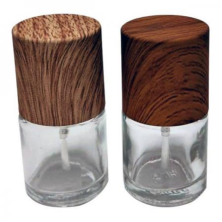 8 ml Glazen Fles met Houtachtige Dop en Borstel (GH16WD 660)