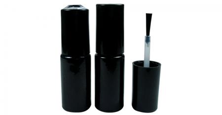 3ml Cylindrical Shaped Glass Empty Gel Nail Bottles - 3ml Empty Gel Polishs Bottles with Caps and Brushes