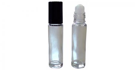 Rolo de óleo essencial de 10 ml em garrafa de vidro - Frasco de vidro roll-on de 10 ml