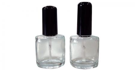 12ml Flat Oval Shaped Clear Glass Nail Lacquer Bottle - 12ml Glass Nail Lacquer Bottle