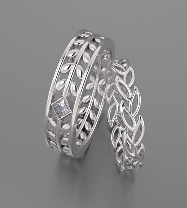 High Inquiry Sterling Silver Leaf Ring
