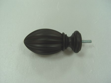 Fluted Resin Curtain Finial - fluted_resin_curtain_finial
