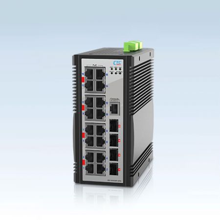 Industrieller 16-Port PoE 10G Uplink Switch (IGS-1604XSM-16PH)