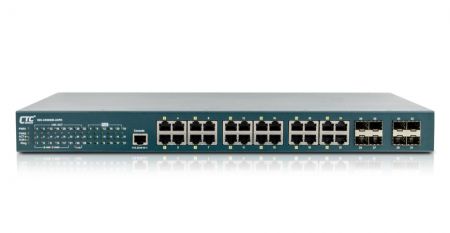 IGS-2408SM-24PH(front) Industrial Managed Gigabit Ethernet PoE Switch