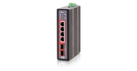 Industrial 4x RJ45 and 2x SFP Unmanaged Gigabit PoE Switch - Industrial 4 RJ45 and 2 SFP Unmanaged Gigabit PoE Switch.