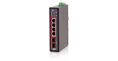 Industrial 4x RJ45 and 2x SFP Unmanaged Gigabit Ethernet Switch - Industrial 4 RJ45 and 2 SFP Unmanaged Gigabit Ethernet Switch.