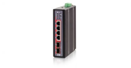Industrial 4x RJ45 and 2x SFP Web Managed Gigabit PoE Switch - Industrial 4 RJ45 and 2 SFP Web Managed Gigabit PoE Switch.