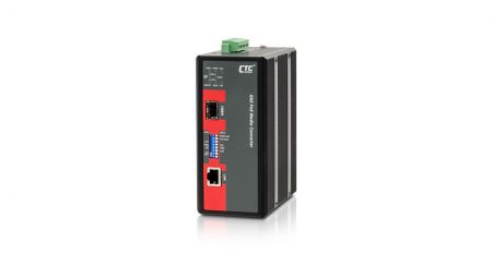 Industrial GbE Media Converter with PoE - Industrial GbE Media Converter with PoE PoE PSE (30W, 12/24/48VDC)