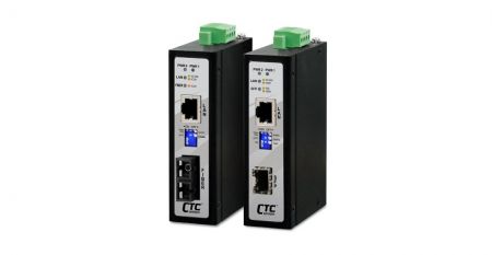 Industrial GbE Media Converter - Industrial Unmanaged Gigabit Ethernet Media Converter (Compact Size)