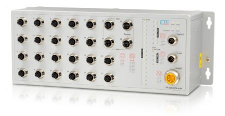 EN50155 Managed Switch - EN50155 22/4 ports FE/GbE M12 Managed Switch
