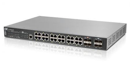 Layer 3 10G Managed PoE Switch - Layer 3 Managed 4 ports 10G SFP+ with 24 ports  PoE 400W Ethernet Switch