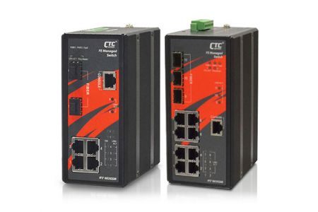 Industrial 8x/4x RJ45 and 3x/2x SFP Managed Fast Ethernet Switch - Industrial 8/4 RJ45 And 3/2 SFP Managed Fast Ethernet Switch