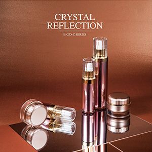 Confezione rotonda per la cura della pelle in acrilico - Crystal Reflection
