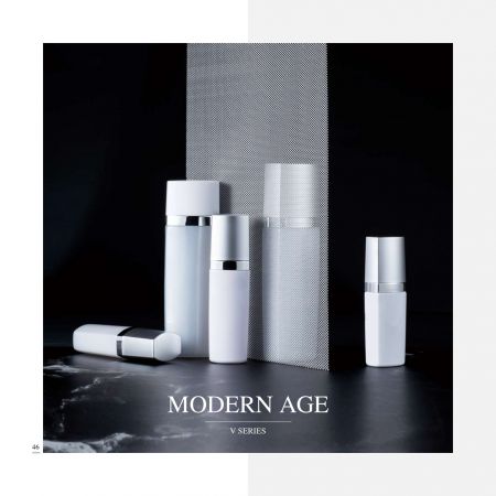 Confezione quadrata per cosmetici e cura della pelle in ECO PET - serie Modern Age - Collezione di imballaggi cosmetici - Età moderna