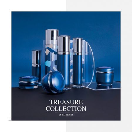 Round Shape Acrylic Luxury Cosmetic & Skincare Packaging Treasure Collection serie - Cosmetic Packaging Collection - Collection Treasure