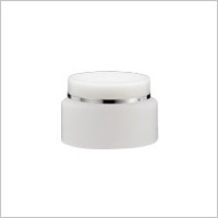 PP Oval Cream Jar 50ml - VDF-50 Snowy White