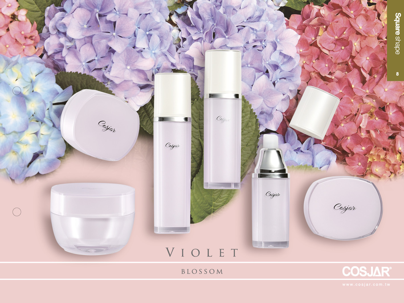 紫羅蘭系列 - Cosmetic Packaging Collection - violet blossom