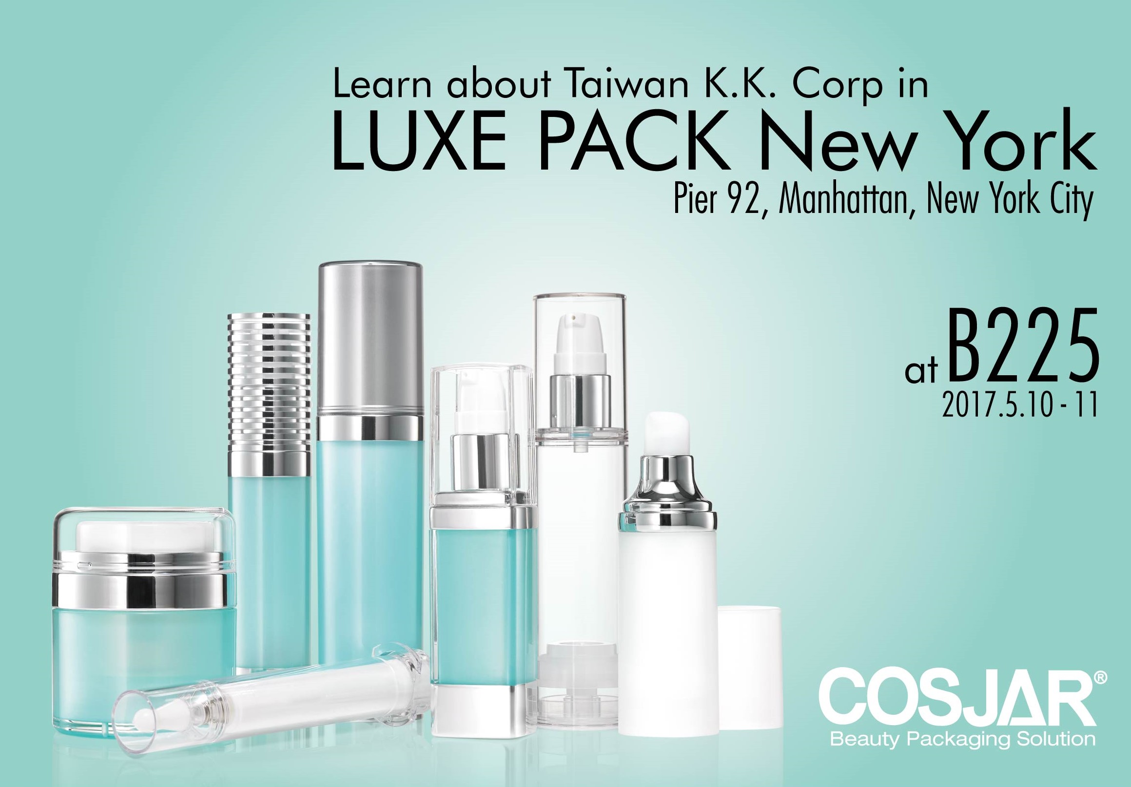 Luxe Pack New York 2017 COSJAR Exhibitions and Events Taiwan K. K