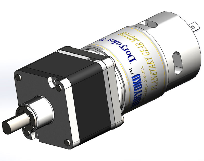 Square 43 Strong Planetary motor - DC brushed motor with gear reduction applicated for electric gate barrier garage door.