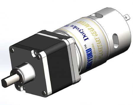 Moteur planétaire carré 43 Strong - DC brushed motor with gear reduction applicated for electric gate barrier garage door.