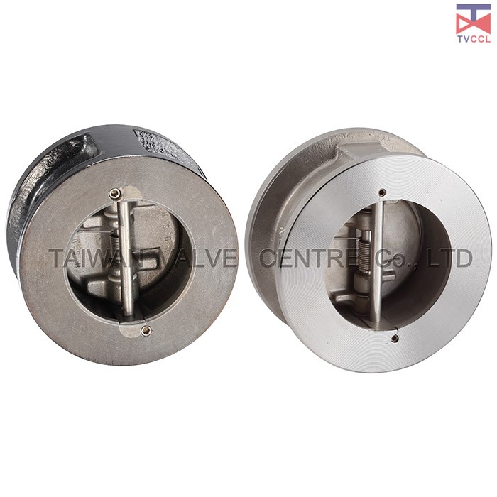 Dual Plate Wafer Type Check Valve With Retainerless - Retainerless wafer check valve No screwed body Retainer meaning, no penetration through the body.