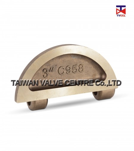 Alu.bronze Full Rubber dual check valve