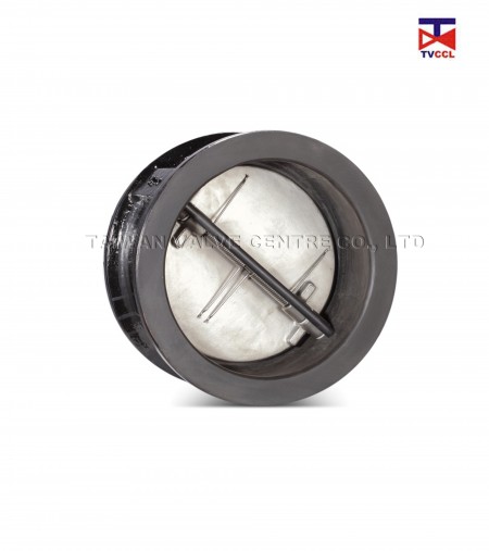 Cast Iron Dual Plate Wafer Type Check Valve with Full Rubber - Rubber Full Lining Butterfly Type Wafer Check Valve