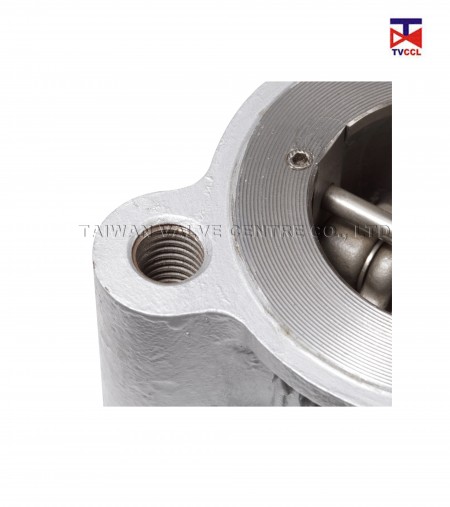 Válvula de retención tipo lengüeta de placa doble de acero inoxidable 304 - Válvula de retención tipo oblea de doble placa