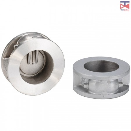 Válvula de retenção tipo wafer de porta única de aço inoxidável 316 com tipo longo - Válvulas de retenção de placa única de padrão longo